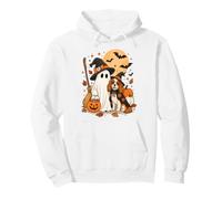 Cavalier Charles King Spaniel Ghost Dog Witch Hat Halloween Pullover Hoodie