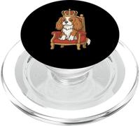 Cavalier Dog Spaniel Crown - Funny Dog Mom Dad Royal PopSockets PopGrip for MagSafe