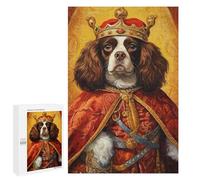 Cavalier Dog The King Adult Puzzle, 1000 PCS, Relaxing Jigsaw Activity, A Satisfying Project for Experienced Puzzlers, for Family Fun