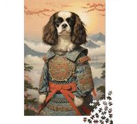 Cavalier Dog The Samurai Jigsaw Puzzle for Adults, 1000 Pieces, 70x50cm/1000pcs, Fresh Winter Hobby, Relaxing Home Time And A Calmer Routine