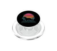 Cavalier Dog Vintage Retro 80s Vaporwave Aesthetic Puppy PopSockets PopGrip for MagSafe