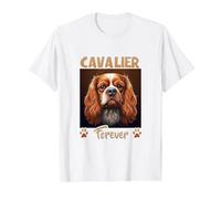 Cavalier Forever Owner Cavalier King Charles Spaniel T-Shirt, Men, White, 3X-Large