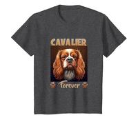 Cavalier Forever Owner Cavalier King Charles Spaniel T-Shirt, Youth, Dark Heather Grey, 2T