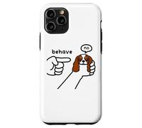 Cavalier King Charles Dog Behave No Stubborn Meme Cartoon Case for iPhone 11 Pro