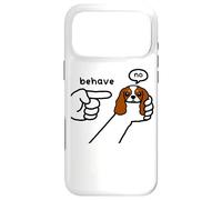 Cavalier King Charles Dog Behave No Stubborn Meme Cartoon Case for iPhone 17 Pro Max