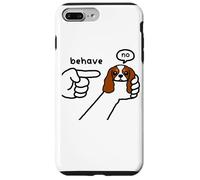 Cavalier King Charles Dog Behave No Stubborn Meme Cartoon Case for iPhone 7 Plus/8 Plus