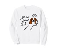 Cavalier King Charles Dog Behave No Stubborn Meme Cartoon Sweatshirt