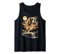 Cavalier King Charles Howling to The Moon Tank Top