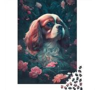 Cavalier King Charles Span 1000 Piece Jigsaw Puzzle for Adults, 38x26cm/1000pcs, White Cardboard Pieces, Screen-Free Leisure And Quiet Weekends