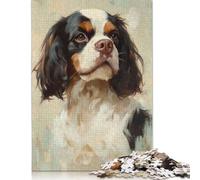 Cavalier King Charles Span 1000 Piece Puzzles for Adults 1000 Piece Wooden Puzzles-Puzzle Hands-on Game-Family Decoration 1000pcs (75x50cm)