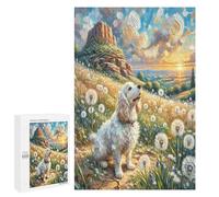 Cavalier King Charles Spaniel 1000 Piece Jigsaw Puzzles Adults Kids Jigsaws Afternoon Tea Companion Brainteaser Perfect Holiday Present Home Decor 1000 PCS