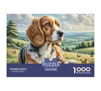 Cavalier King Charles Spaniel 1000 Piece Jigsaw Puzzles Birthday Gifts Couple Art Suitable for Decompression And Wall Decor for Adults And Kids 52x38cm/1000pcs