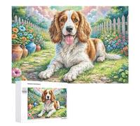 Cavalier King Charles Spaniel 1000Pc Jigsaw Puzzles Adults Kids Cute Pet Jigsaws Home Office Decor Stress Relief Activity Colourful Challenge Perfect Present 1000 PCS