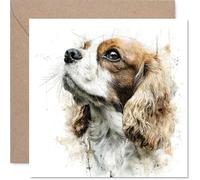 Cavalier King Charles Spaniel Birthday Card for Men Women - Dog Breeds - Happy Birthday Card for Nanny Sister Auntie Daughter, 145mm Bday Greeting Cards