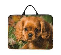 Cavalier King Charles Spaniel Brown Curly Dogs, 14 Inch Laptop Sleeve, Notebook Bag Laptop Case Sleeve Briefcase with Handle