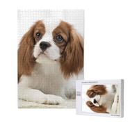 Cavalier King Charles Spaniel Brown Spaniel,1000 Pieces Wooden Jigsaw Family Game Jigsaw Puzzles for Adults Teens