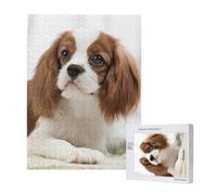 Cavalier King Charles Spaniel Brown Spaniel,500 Pieces Wooden Jigsaw Family Game Jigsaw Puzzles for Adults Teens