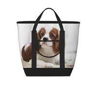 Cavalier King Charles Spaniel Brown Spaniel,Lunch Bags Large Capacity Insulated Tote Bag For Women Men Work Picnic Travel
