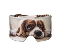 Cavalier King Charles Spaniel Cute Dogs Pets, Full Eye Covers Light Blocking Eye Mask Sleep Eye and Ear Muffs