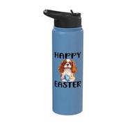 Cavalier King Charles Spaniel Dog Breed Happy Easter Men Stainless Steel Insulated Water Bottle