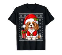 Cavalier King Charles Spaniel Dog Christmas Santa Costume T-Shirt