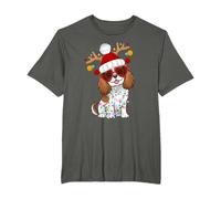 Cavalier King Charles Spaniel Dog Christmas Santa Holiday T-Shirt