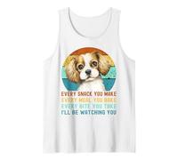 Cavalier King Charles Spaniel Dog Every Snack You Make Tank Top, Men, White, XX-Large