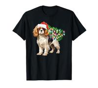Cavalier King Charles Spaniel Dog Xmas Lighting Christmas T-Shirt