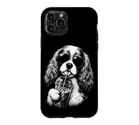 Cavalier King Charles Spaniel Drinking Iced Coffee Funny Dog Case for iPhone 11 Pro