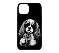 Cavalier King Charles Spaniel Drinking Iced Coffee Funny Dog Case for iPhone 13