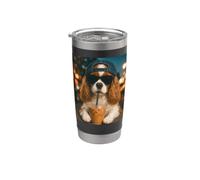 Cavalier King Charles Spaniel Drinking Iced Coffee Funny Stainless Steel Insulated Tumbler