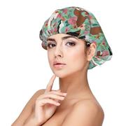 Cavalier King Charles Spaniel Floral,Adjustable Silk Hair Wrap Adult's Satin Sleeping Cap Hair Women's Elastic Sleep Bonnet