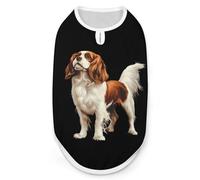 Cavalier King Charles Spaniel Funny Dog Shirts Pet Sleeveless Clothes Puppy Cat T-shirts for Small to Large