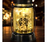 Cavalier King Charles Spaniel Gifts for Women/Men Cavalier Solar Lanterns Mom Birthday Dog Lovers Lantern Pet Loss Dog Memorial Lights Solar Garden Decoration for Yard, Patio,Backyard,Porch Torches