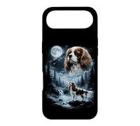 Cavalier King Charles Spaniel Howling to the Moon Retro 90's Case for iPhone Air
