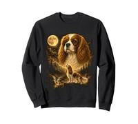 Cavalier King Charles Spaniel Howling To The Moon Sweatshirt