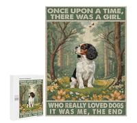 Cavalier King Charles Spaniel in Spring and Summer Nature Decor 500 Piece Puzzle - Lively Dog Portrait in Lush Woodland, Fun Puzzle for Dog Lovers, Ideal for Relaxation