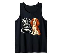 Cavalier King Charles Spaniel Life is Better with a Cavvy Tank Top