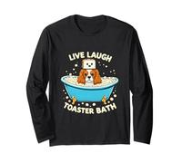 Cavalier King Charles Spaniel Live Laugh Toaster Bath Long Sleeve T-Shirt