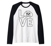 Cavalier King Charles Spaniel Love for Dogs, Mum or Dogs, Dad Raglan Baseball Tee