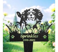 Cavalier King Charles Spaniel Memorial Gift, Custom Cavalier Spaniel Grave Marker, Personalised Dog Memorial Plaque, Dog Mom Gift, Yard Art, Pet Memorial Signs, Headstone