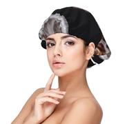 Cavalier King Charles Spaniel Mother With Cubs,Adjustable Silk Hair Wrap Adult's Satin Sleeping Cap Hair Women's Elastic Sleep Bonnet