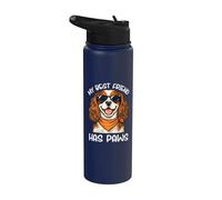 Cavalier King Charles Spaniel My Best Friend Has Paws Stainless Steel Insulated Water Bottle