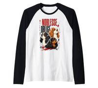 Cavalier King Charles Spaniel Noblesse Oblige Raglan Baseball Tee