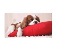Cavalier King Charles Spaniel Pattern,Mouse Pad Large Desk Pad Computer Keyboard Mouse Mat with Non Slip Rubber Base 40 x 70 cm