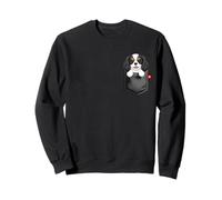 Cavalier King Charles Spaniel Pocket Puppy Lover Cute Dog Sweatshirt