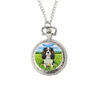 Cavalier King Charles Spaniel Pocket Watch • Artistic Dog Lover Gift • Unique Present for Birthday or Christmas • Arrives in Gift Box