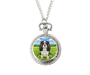 Cavalier King Charles Spaniel Pocket Watch • Artistic Dog Lover Gift • Unique Present for Birthday or Christmas • Arrives in Gift Box