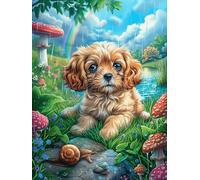 Cavalier King Charles Spaniel Puppy 1000-piece Jigsaw Puzzle Set Mitos Fantástico Cuento De Hadas For Adults Teens 14+ Logic Skill Indoor Game Family Game Night Summer Thick Cardboard 50