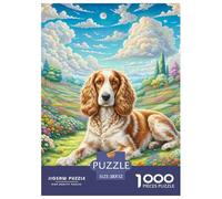 Cavalier King Charles Spaniel Puzzles 1000 Pieces Age 14+ for Adults Whimsical Challenge Colourful Creativity & Gift Giving 52x38cm/1000pcs